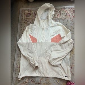 Volcom beige wind breaker